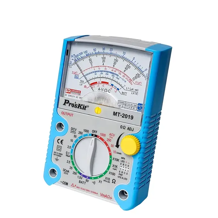 ProsKit MT-2019 fonction de protection multimètre analogique norme de sécurité professionnel Ohm Tes