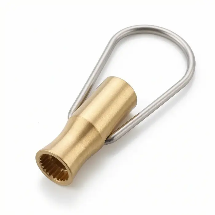 Clé spéciale en fer pour robinet de plomberie