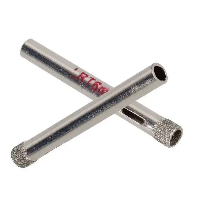 10 pièces 6mm diamant enduit foret carrelage céramique verre scies cloche argent Cutter ouvreur Bits