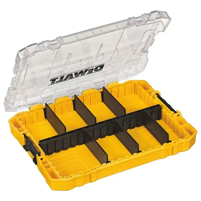 DEWALT DWAN2190 boîtier robuste boîte à outils moyenne 8 compartiments couvercle Transparent organiser