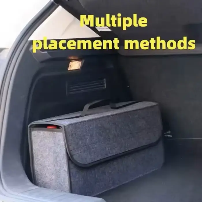 Organisateur de coffre de voiture en feutre