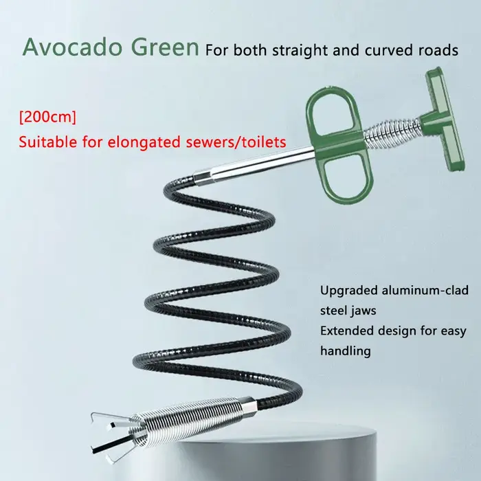 Outil de poignée à ressort, courbe courbée 60/90/200cm, pour évier de cuisine domestique, utilisatio