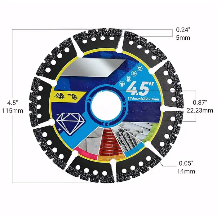 Disque de coupe de scie 3 pièces