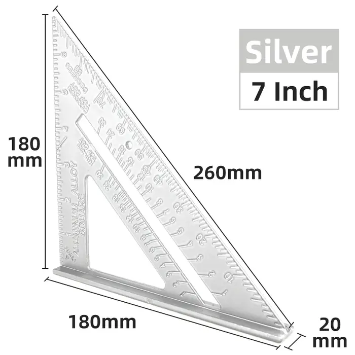 Outil de mesure de règle triangulaire