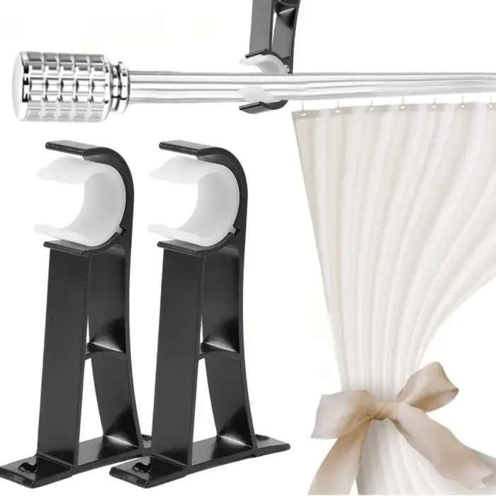 Support de tringle à rideau en alliage d'aluminium Durable
