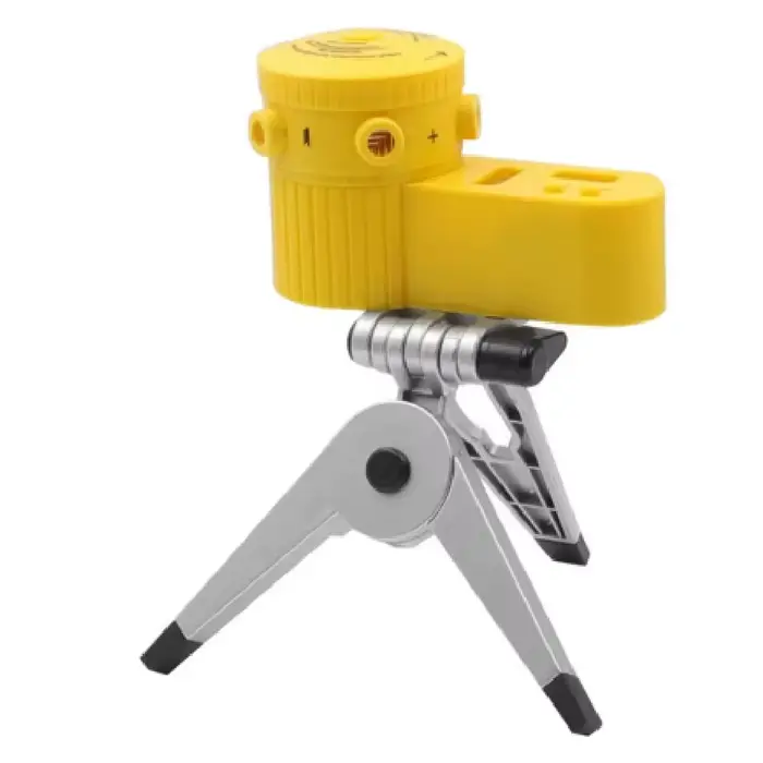 Niveau laser multifonction 4 en 1, règle de mesure laser domestique avec trépied rotatif, outils de