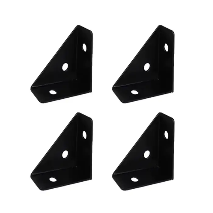 supports d'angle en acier robustes : 90 °   support à angle droit, support de renfort de meubles dur