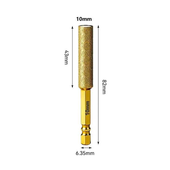 D6 8 10 12 4 pièces forets à noyau de diamant filetage de forage à sec tige hexagonale foret