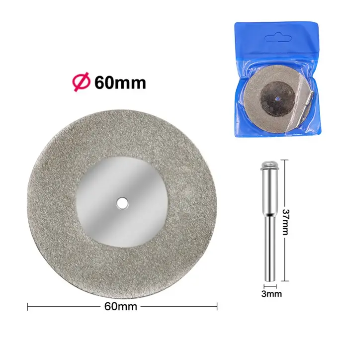 Ensemble de disques de coupe diamantés miniatures pour accessoires rotatifs