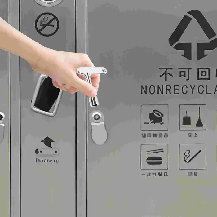 2 pièces poubelle poubelles clé clé clés utilitaires