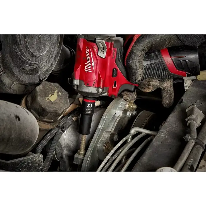 Milwaukee 49-66-7007 SHOCKWAVE Jeu de douilles à chocs métriques 3/8'' 14 pièces avec rail de rangement