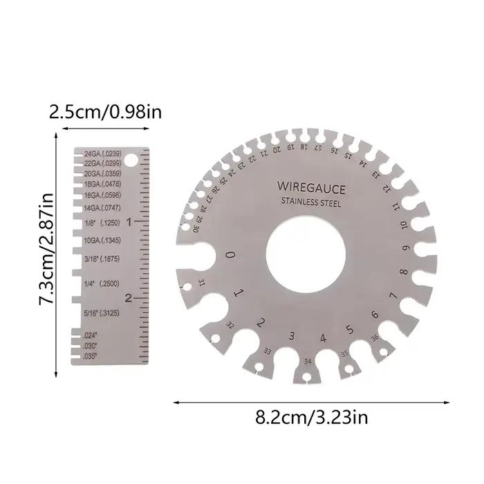 Jauge de fil ronde AWG SWG 0-36