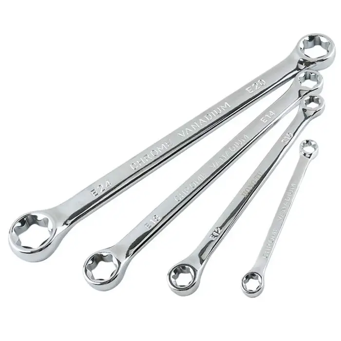 E-torx clé à boîte E6 E8 E10 E12 E14 E18 E20 E24 Torx ensemble clé à anneau outils clé étoile