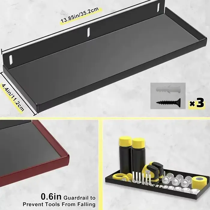 Support mural en acier pour outils