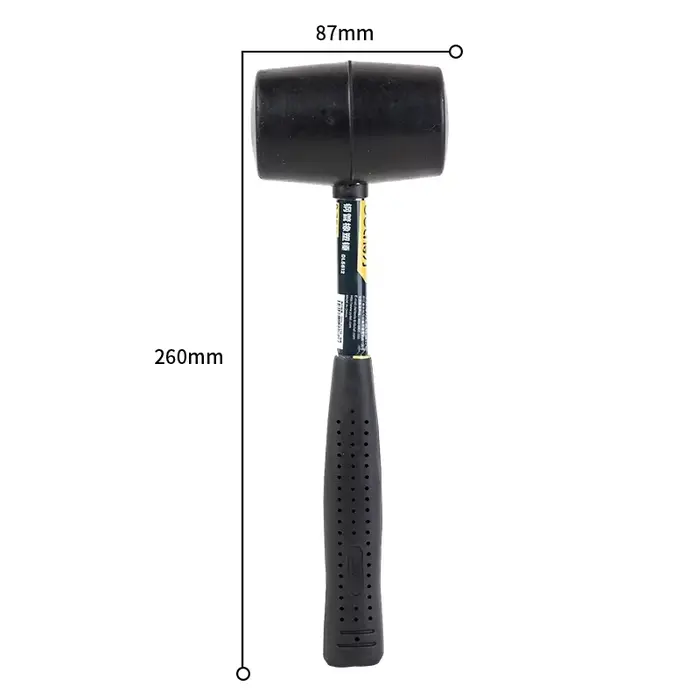 Deli – marteau à maillet en caoutchouc, tête de marteau en caoutchouc Durable pour le Camping, le so