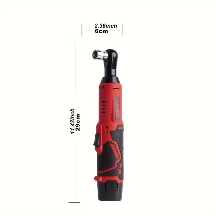 LYUWO 12V clé électrique à Angle droit sans fil 45NM 3/8 pouces clé à cliquet écrou de démontage outil d'entretien de voiture avec 4 douilles