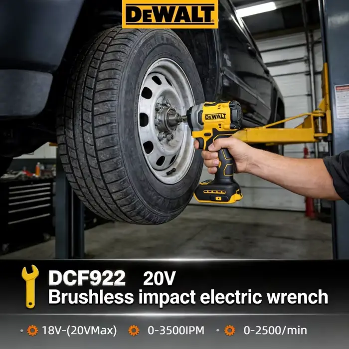Clé à chocs sans fil DEWALT DCF922 20V : Outil sans fil à couple élevé de 1/2 pouce pour le fixation rapide et intensif