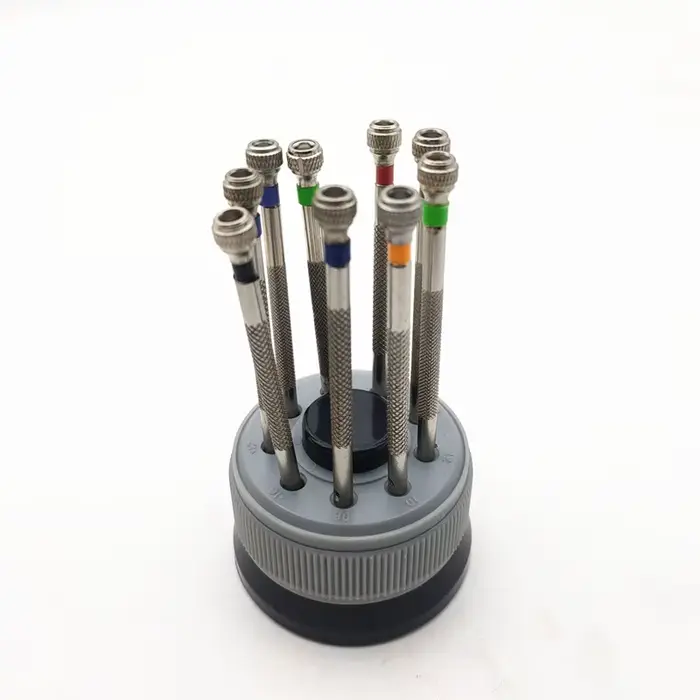 Jeu de tournevis 9 pièces pour la réparation de montres