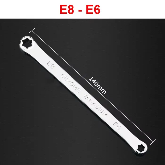 E-torx clé à boîte E6 E8 E10 E12 E14 E18 E20 E24 Torx ensemble clé à anneau outils clé étoile