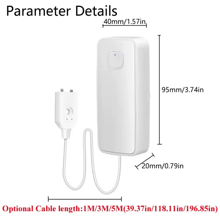 Capteur de fuite d'eau WIFI 1M/3M/5M