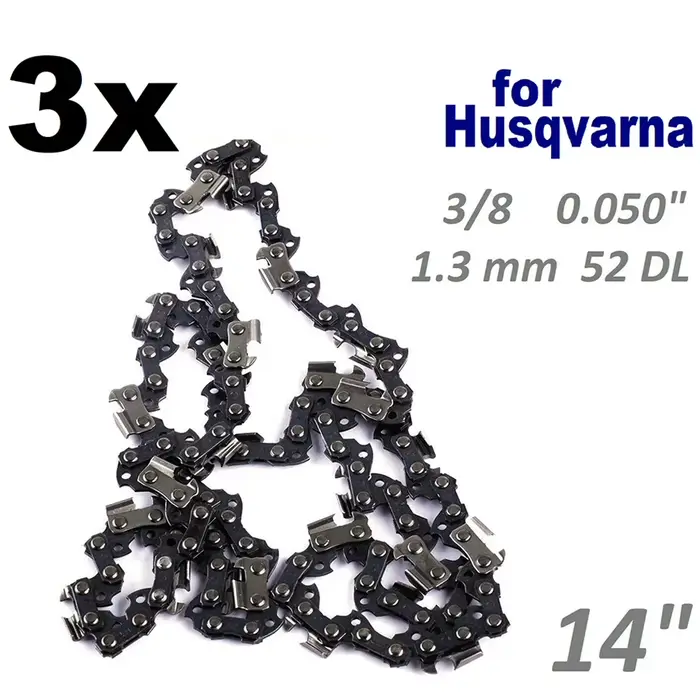 3 pièces chaîne de scie à chaîne 14 "35 cm 1.3 MM 3/8 0.050 "52 pour 135 235 236 pièce de tronçonneu