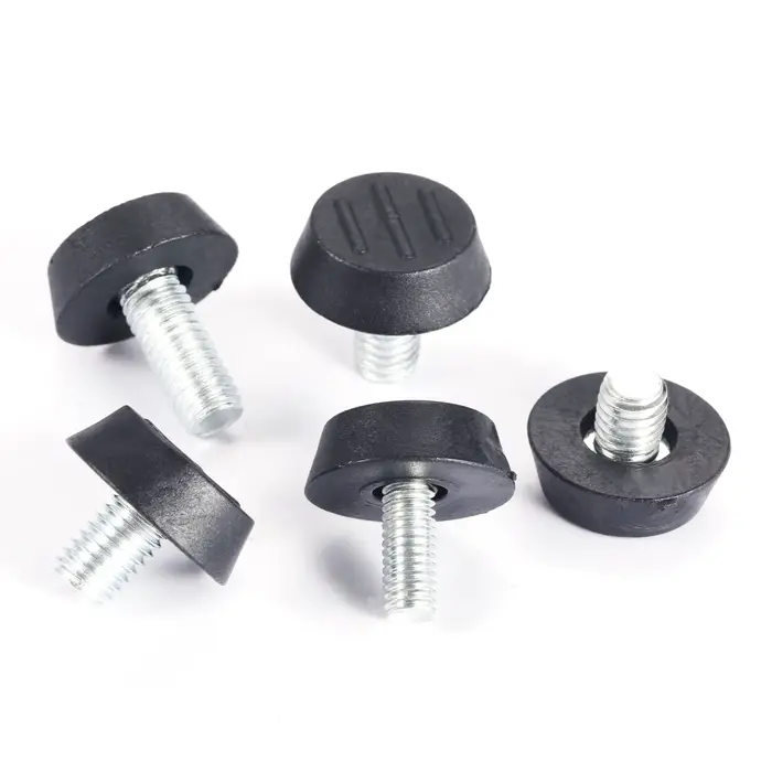 Niveleurs de meubles à filetage M6/M8 x 23mm, 10 pièces, diamètre réglable, tige d'équilibre à vis, 