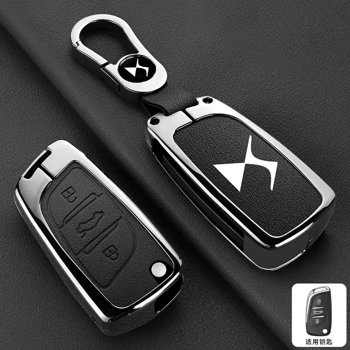Étui en cuir pour clé de voiture