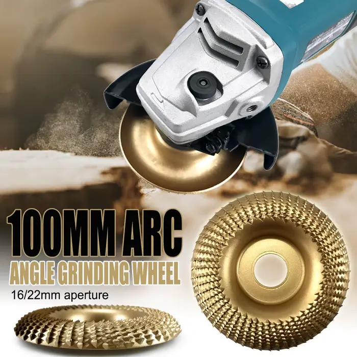 16/22mm ouverture 100mm Arc Angle meule bois façonnage disques de meulage travail du bois ponceuse a