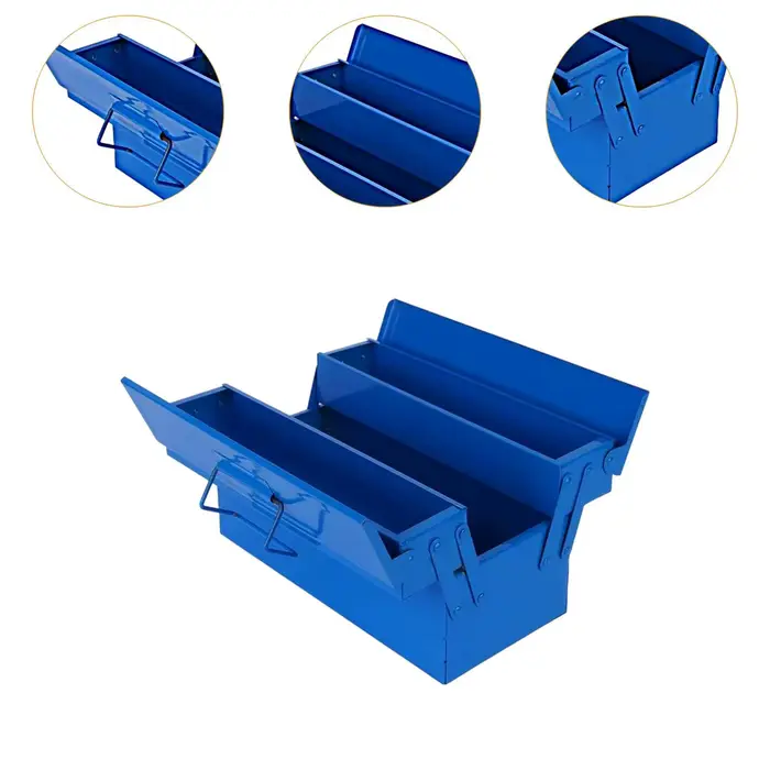 Boîte à outils en métal avec conteneur à Double poignée pour une Classification facile