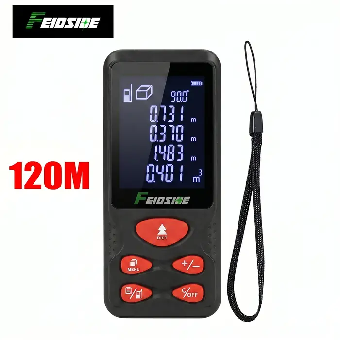 Télémètre laser rouge FEIDISDE 80M/120M avec fonction de mesure d'angle