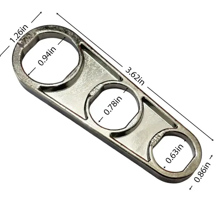 Clé de robinet 6-en-1 universelle pour l'extraction d'aérateurs et le démontage de becs