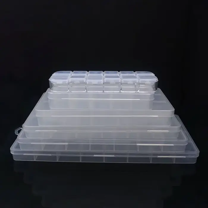 Boîte de rangement en plastique 6-32 compartiments