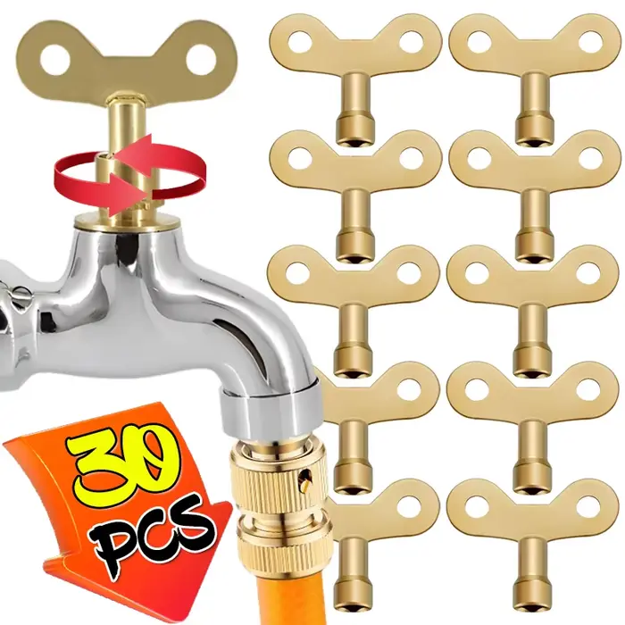 Clé de robinet pour bobine de douille carrée à 4 Points