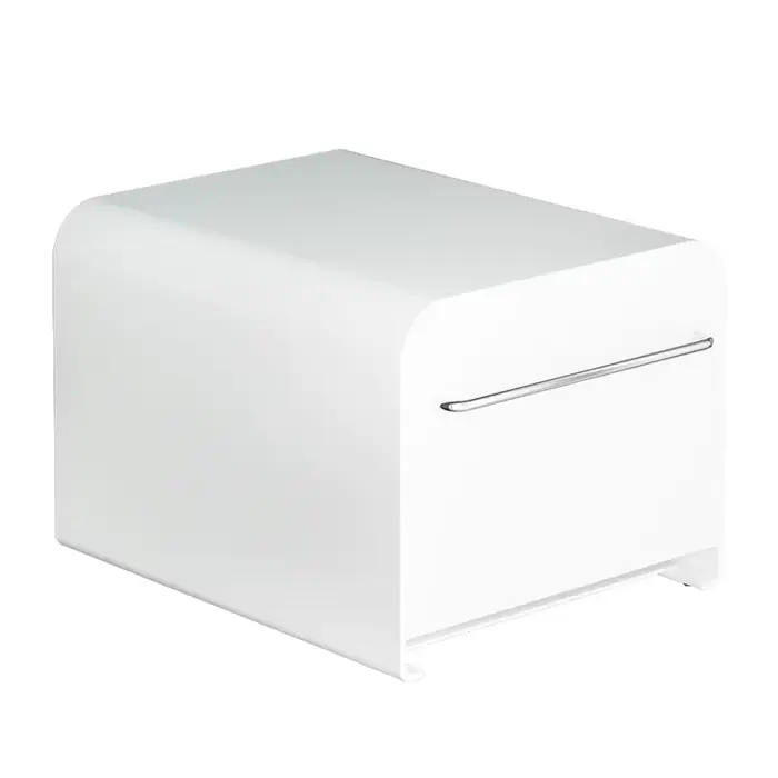 1 boîte de rangement moderne et simple avec tiroir en métal : étanche, anti-poussière, avec poignée 