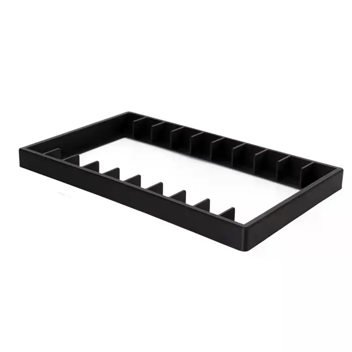 Organisateur de cassettes compactes, boîte en plastique noir, fermeture magnétique, support de range
