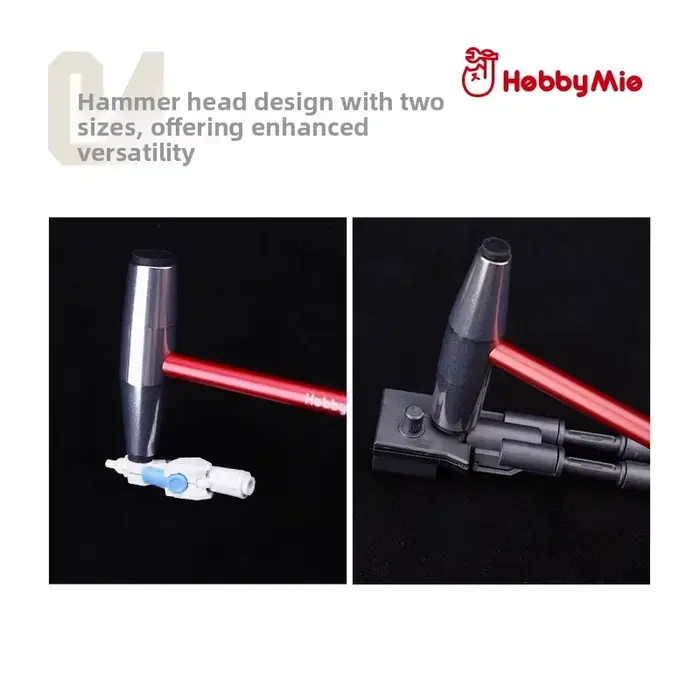 HOBBY MIO HMH-01-R/G Mini marteau métallique pour modélisme