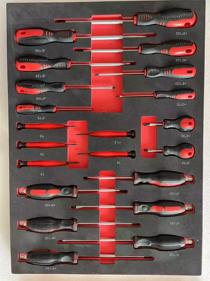 258 pièces ensemble d'outils mécaniques coffre armoire à outils boîte