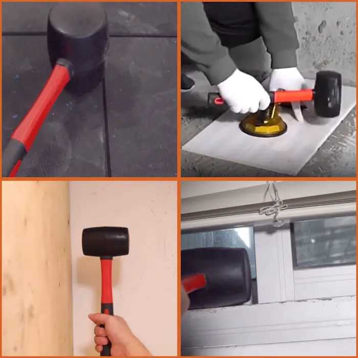Marteau en caoutchouc double face Hi-Spec