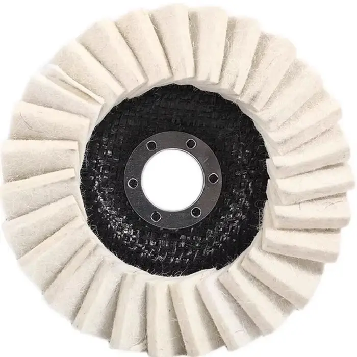 1PC 125mm 115mm feutre lamelles disque abrasifs 22mm tonnelle polissage roue de polissage pour meule