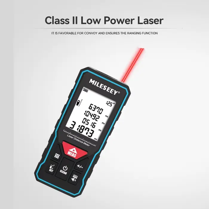MILESEEY X6 ruban à mesurer Laser 40M 60M 80M 100M