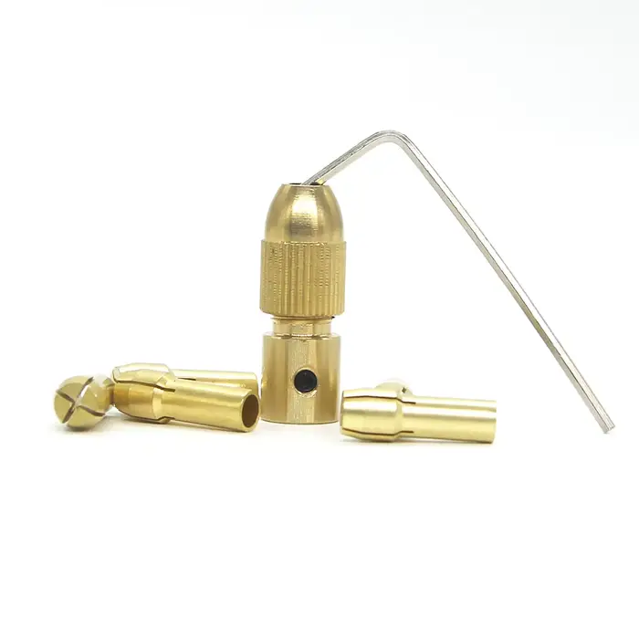 Mini perceuse à pince en laiton pour moteur électrique, adaptateur de mandrin, adaptateur de foret s