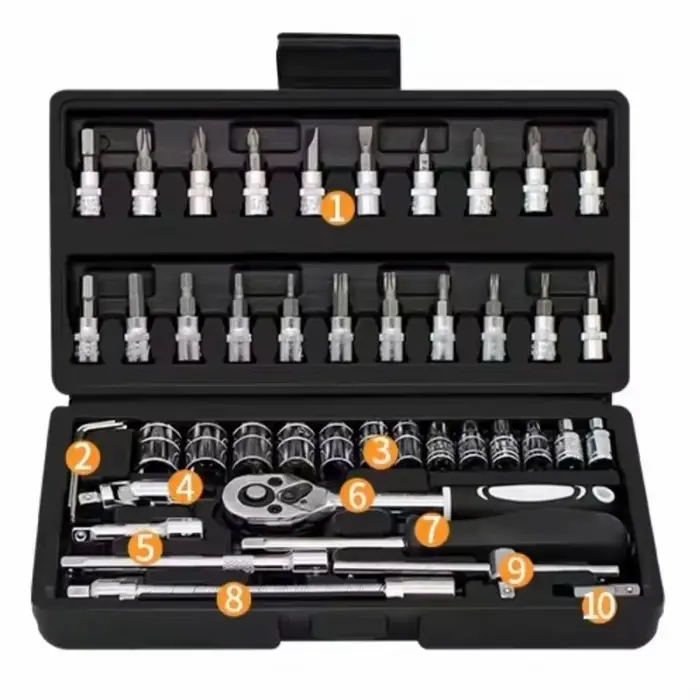 Kit d'outils de réparation automobile avec cliquet et clé à douille Daquan