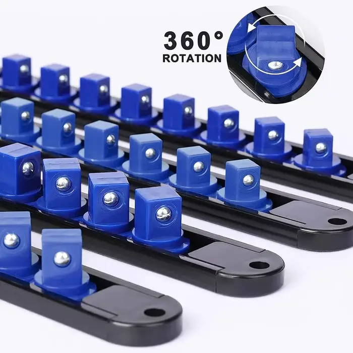 Organisateur de douilles ABS 360 ° Pivotant 1/4 pouces 3/8