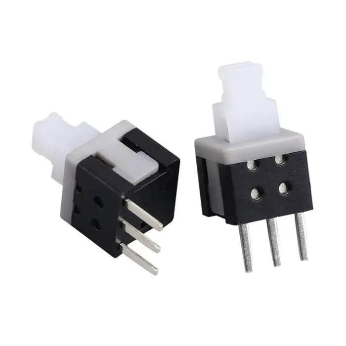 10 pièces 5.8*5.8 MM interrupteur à clé de déverrouillage autobloquant 3 broches autobloquant tête h