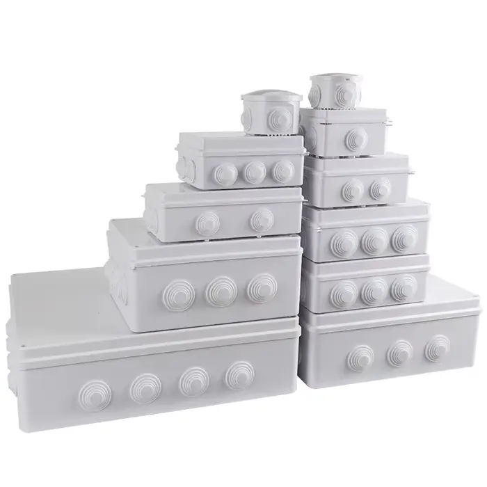 Boîte d'alimentation étanche extérieure en plastique ABS IP65
