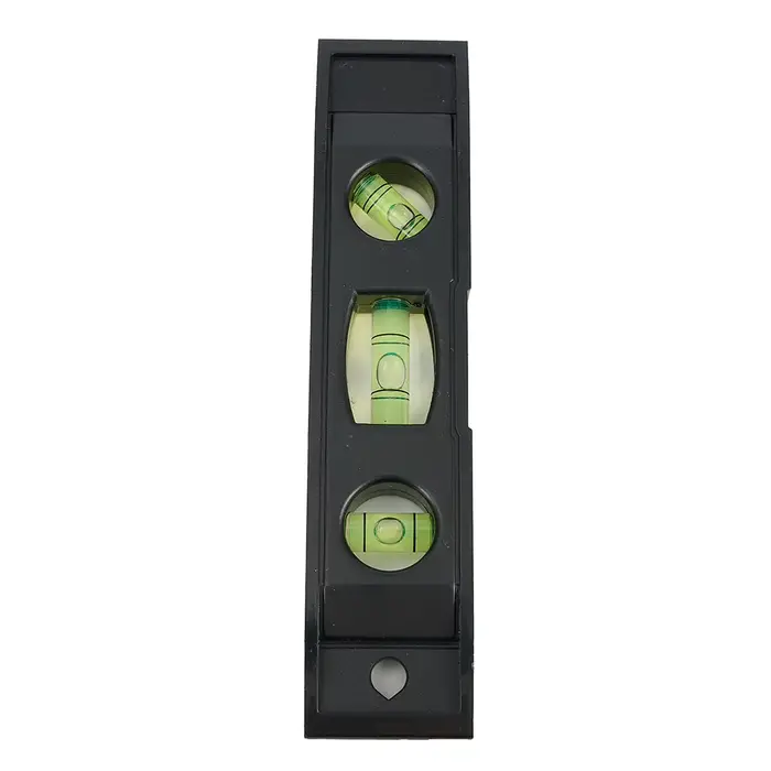 Règle horizontale niveau à bulle à 3 bulles coque ABS magnétique Mini poche outil de niveau à bulle