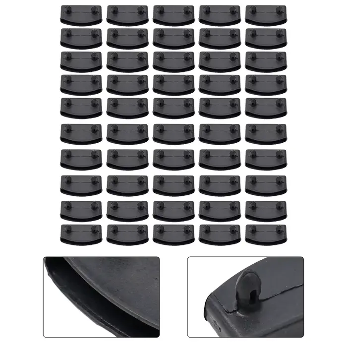 Supports de lit en bois de remplacement, 50 pièces, supports moyens ou d'extrémité en plastique, 10x