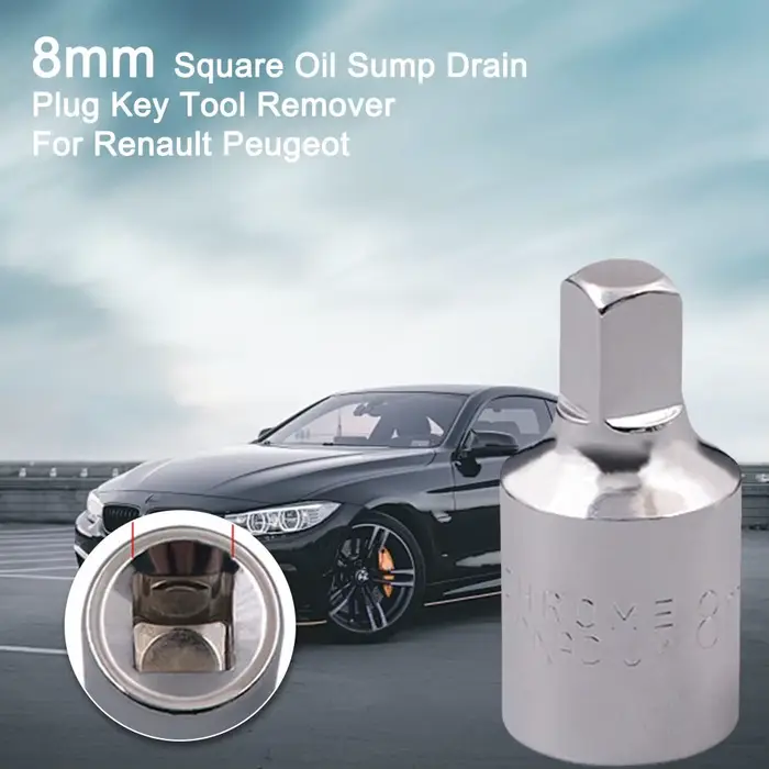 Extracteur de clé de bouchon de vidange d'huile carré pour Renault KIT