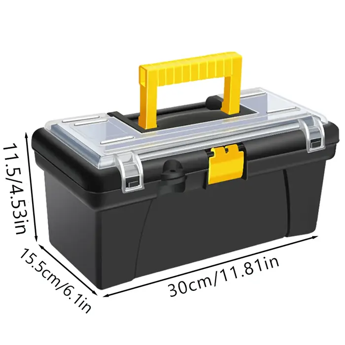Boîte à outils de quincaillerie en plastique multifonction