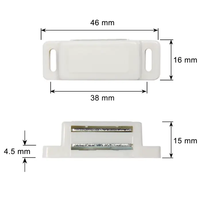 Loquet magnétique pour porte d'armoire de cuisine